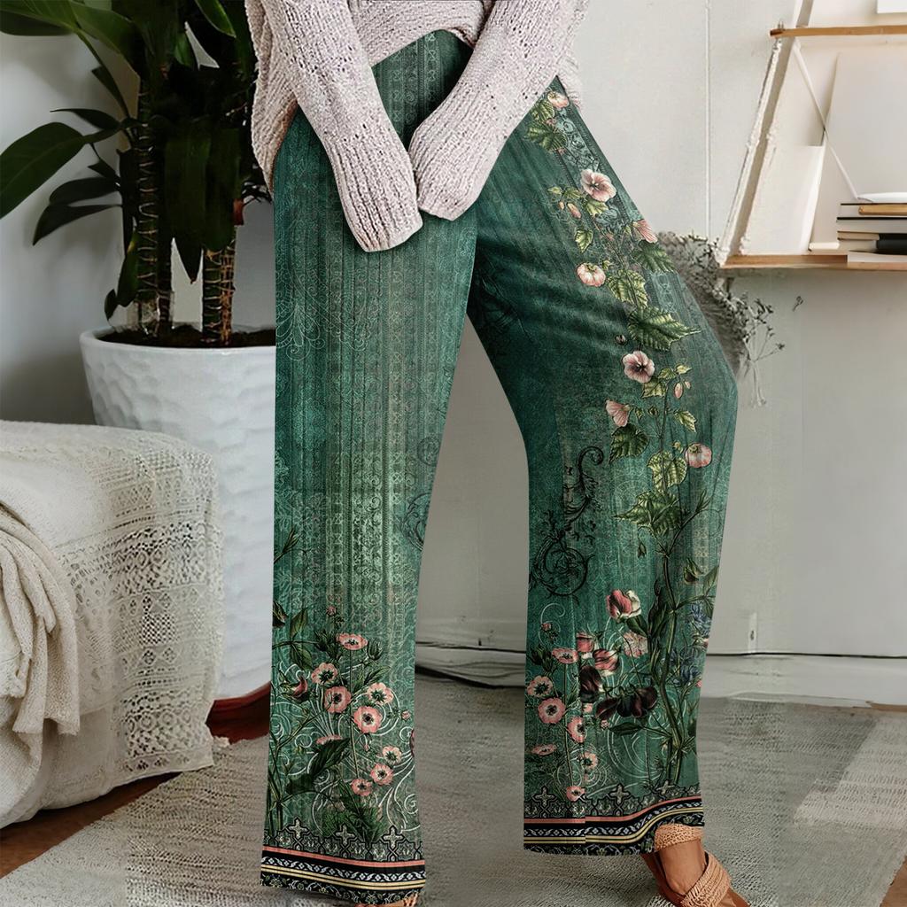 Pajama Pants, Sleepwear, Casual Drawstring Elastic Waist Pants, Comfortable Straight-leg Loose Pants