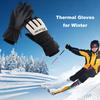 Зимние термоперчатки для мужчин и женщин, водонепроницаемые ветрозащитные перчатки для сенсорных экранов, теплые флисовые перчатки