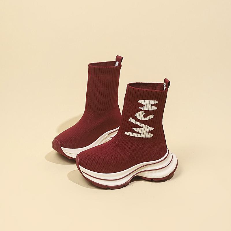 Женские ботильоны на платформе, ботильоны на плоской подошве, зимняя обувь 2025 года, новые трендовые гладиаторские вязаные повседневные модные кроссовки, теплые зимние ботинки Mujer