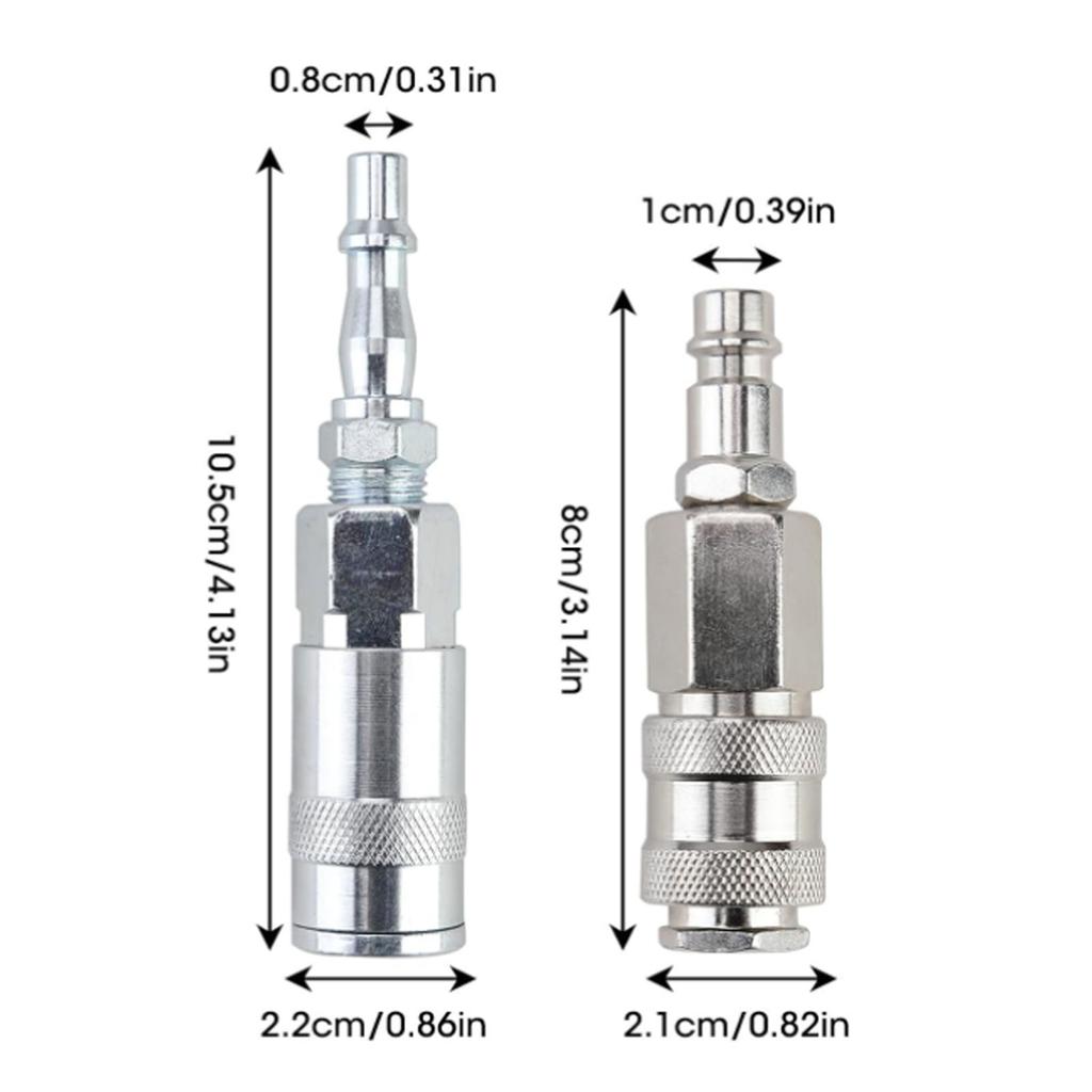 2 шт. Штекер PCL на гнездо EURO Фитинг-переходник для воздушного компрессора Шланги для пневмолинии Быстроразъемное воздушное соединение
