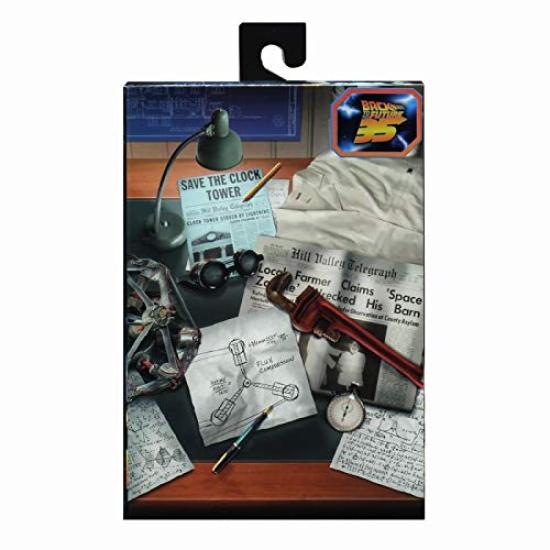 NECA Назад в будущее Ultimate 7-дюймовая фигурка Док NECA НАЗАД В БУДУЩЕЕ Ultimate фигурка Эммет Браун Товары из фильма BTTF Док Кристофер