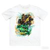 Rayquaza Printed Pure Cotton T-shirt for Men and Women Spring/Summer  Collection Fashion Short Sleeved Shirt