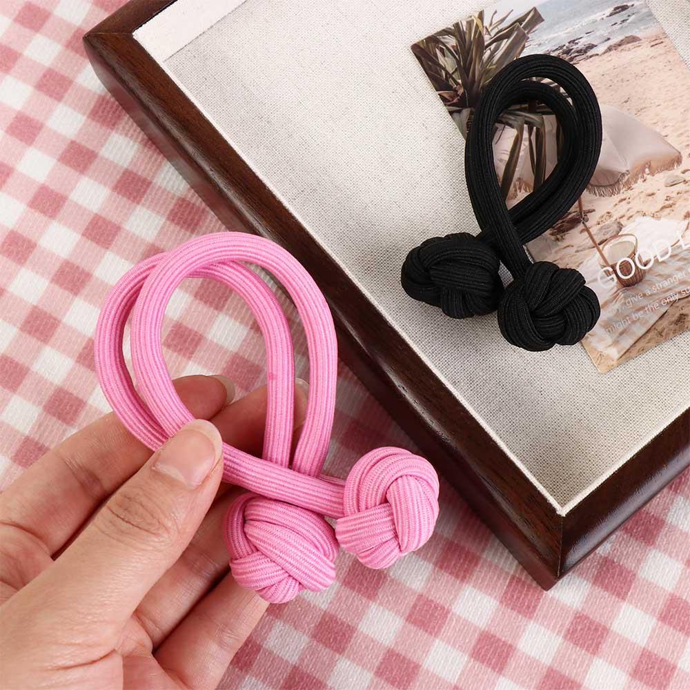 Однотонная резинка для волос в китайском стиле, корейская резинка-конверт, элегантное эластичное кольцо для волос на каждый день.