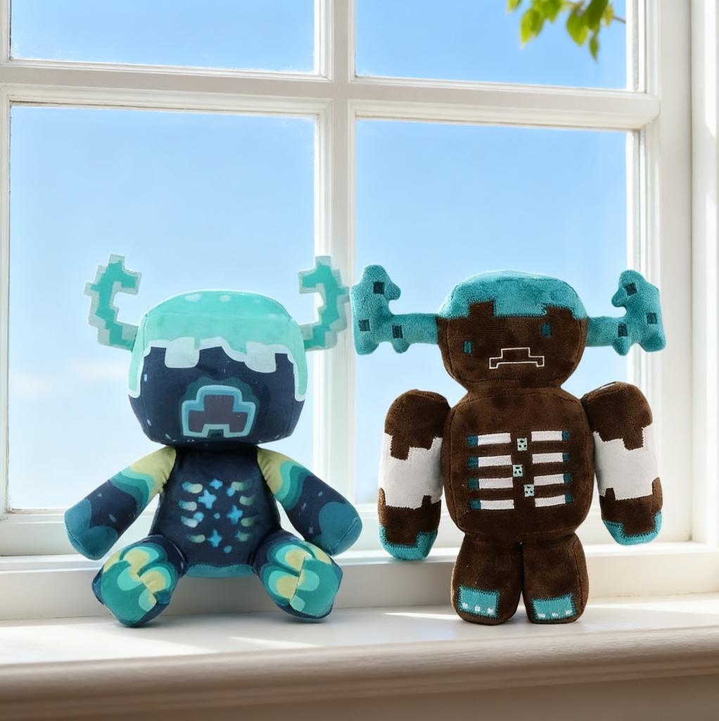Cuddly Brown cow Plush Toy Warden Doll Crystal Super Soft Anime Plushie Blue Monster Toys For Children Kids Christmas Gifts