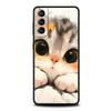 Cute Cat Phone Case Cover for Samsung Galaxy S26 S25 S24 S23 S22 S20 S21 FE Ultra S25 Edge Plus 5G Soft TPU Shell Fundas Capas