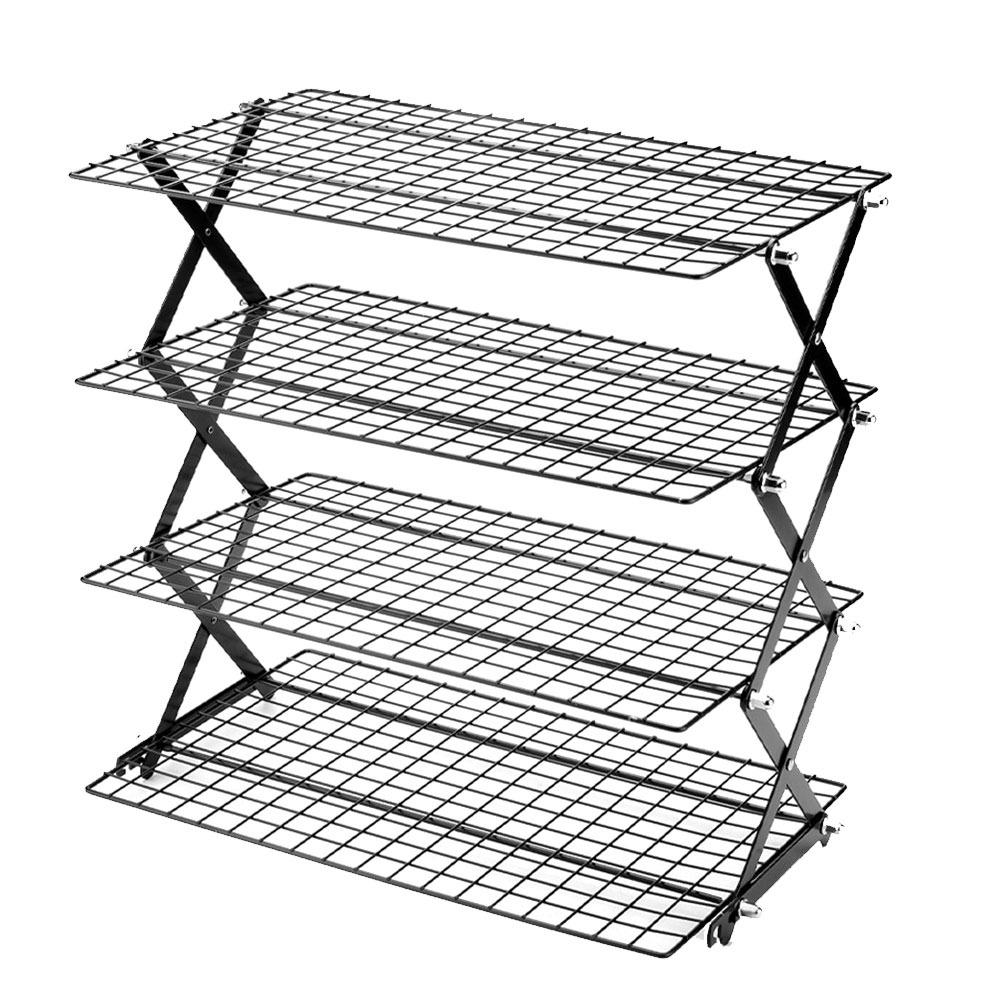 Black Silver Cooling Rack Wire Grid Grid Holder High Quality Baking Cooling Tray  Baking