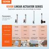 Linear Actuator 12V 6 Inch High Load 330lbs/1500N 0.19"/s IP54 Protection