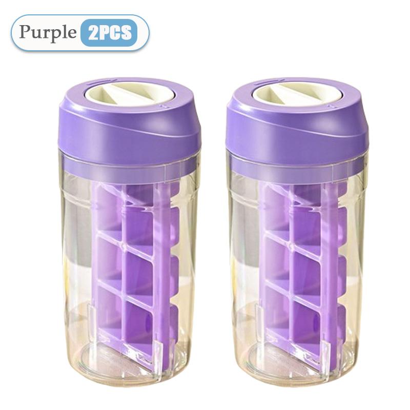 1-8PCS Twist Ice Mold Food-grade 2-in-1 Ice-make Pressing Mould Ice Drink Bottle Silicone Ice Cube Tray Outdoor Beverage Cup