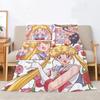 Anime Camping Blanket for Sofa Decoration Fluffy Soft Blankets Characters Home Interior Beach Towel Microfiber Bedding Bed Throw