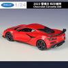WELLY New 1:24 Chevrolet Corvette Z06 2023 Alloy Car Diecasts & Toy Vehicles Car Model Miniature Scale Model Car For Children