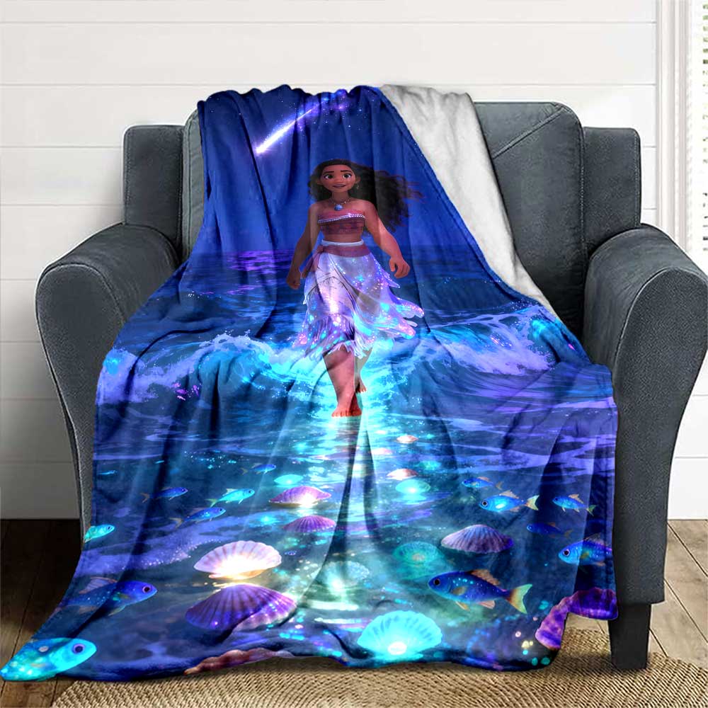 Moana Journey Blanket Blanket Versatile for Sofa Sofa Couch Office Bed Picnics Modern Style Gifts For Family Or Friends Y5