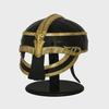 Medieval Helmet with Stand16 Gauge Steel Vendel Viking Helmet Knight Armor Brass Helmet Horn Halloween Warrior Gift For Him