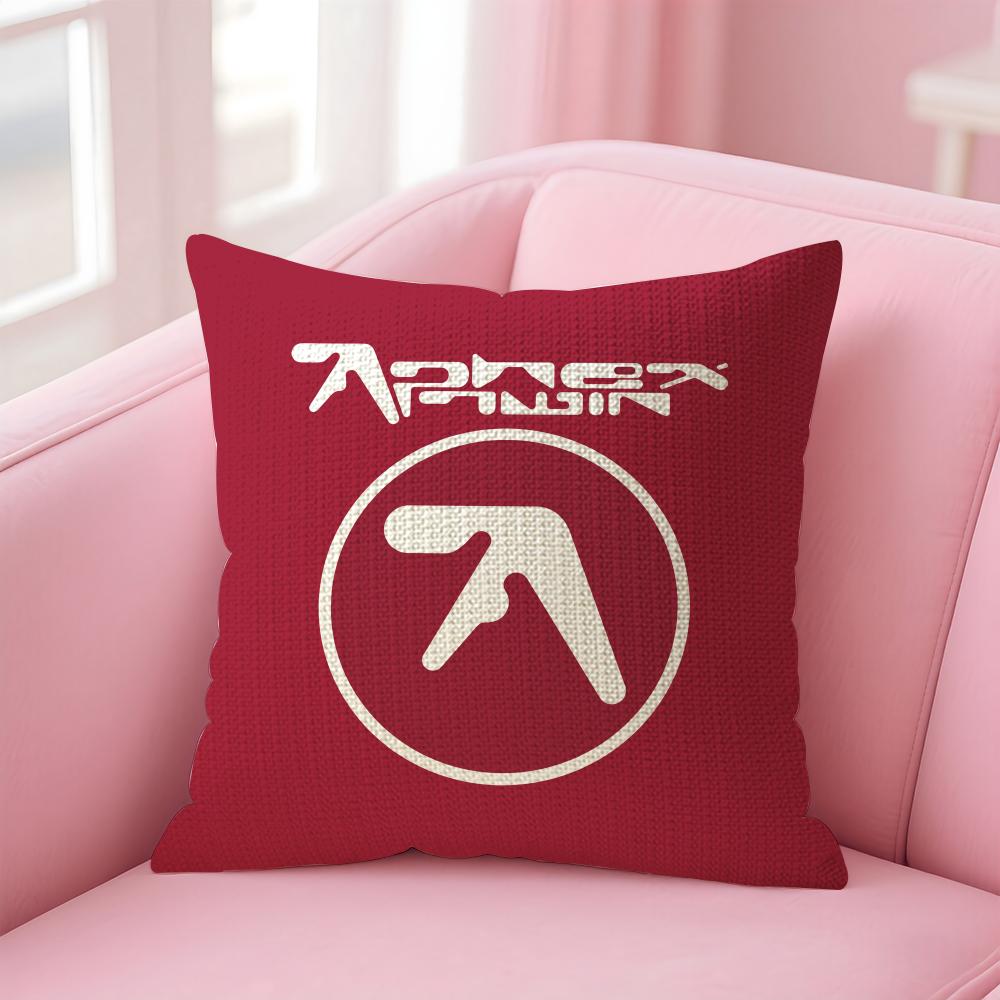 Aphex Twin Richard D James Наволочка из натурального льна Двусторонняя печать Декоративная наволочка для дивана Домашний декор Подарок
