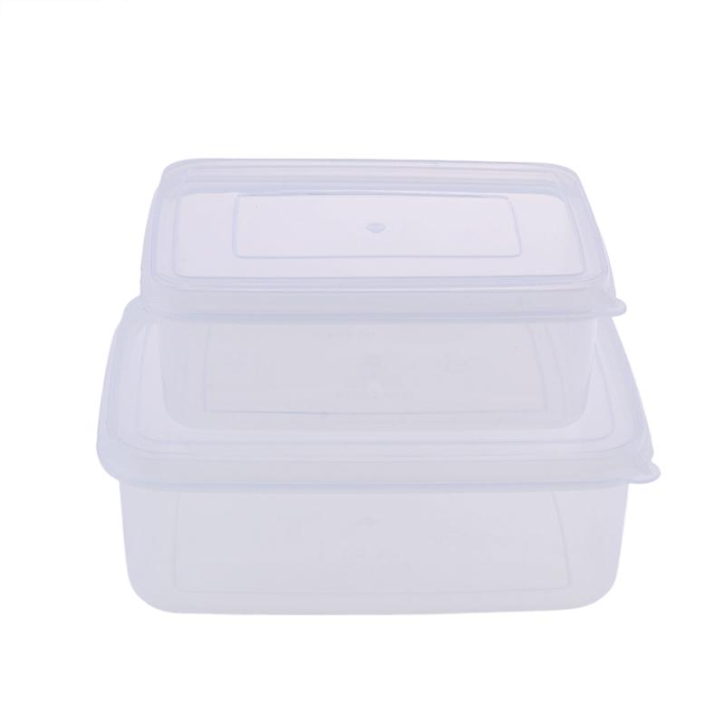 300/500 мл Прозрачный пластиковый прямоугольный контейнер для хранения, Специальный для холодильника, Герметичный, Пищевой, Кухонный контейнер для хранения