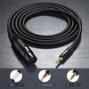 Кабель для микрофона XLR-XLR Veetop, кабель-переходник TRS-XLR-XLR, кабель-переходник для микрофона для преобразования 3,5 мм, 3,5 мм (женский) 3,5 мм (женский)