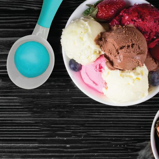 Ложка для шариков мороженого с антифризным антипригарным покрытием, высокопрочная нескользящая ручка, большая долговечность, ложка, кухонные принадлежности