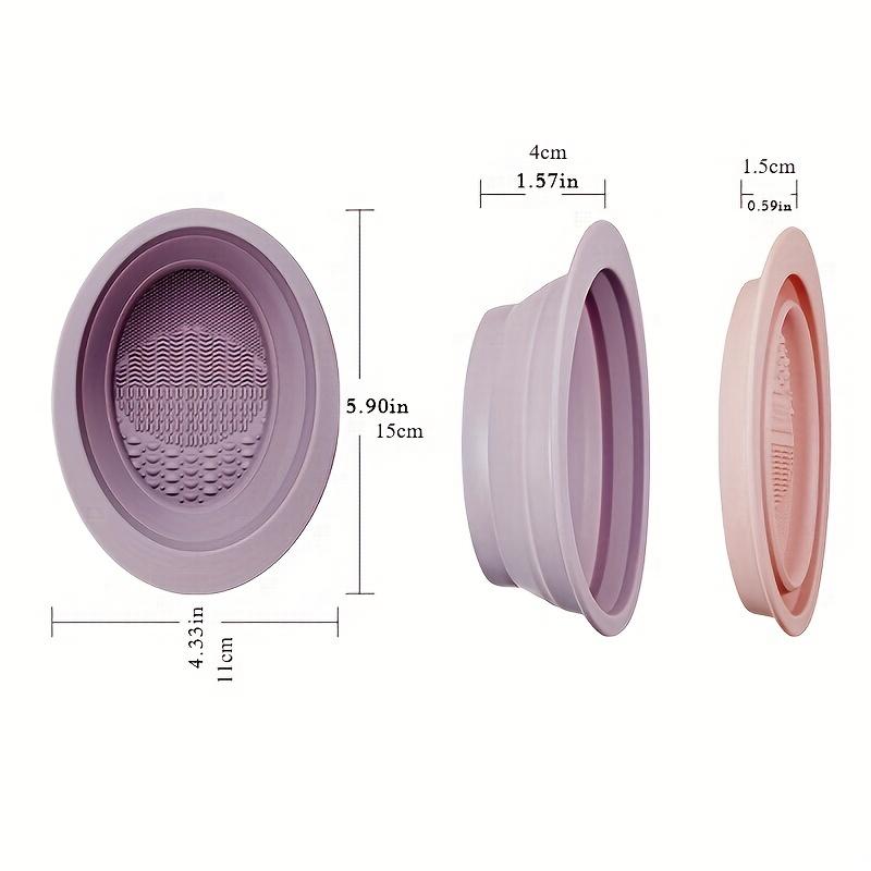 1 шт. Многофункциональная силиконовая складная чаша для чистки кистей для макияжа, кисти, пуховка для пудры, скраб-пад для красоты, инструменты для макияжа