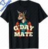 Australian GDay Mate Funny Kangaroo Australian Tshirt  Printed Shirts for Men with Humorous Kangaroo Design
