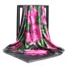 Women Fashion Square Vintage Print Satin Neckerchief Sun-Proof Scarf Scarves Shawl High Quality 1PC 90*90cm