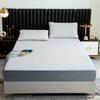 Waterproof Cooling Sheet Fitted Sheet with Elastic King Size Mattress Protector Solid Bedspread (Fitted Sheet Only)