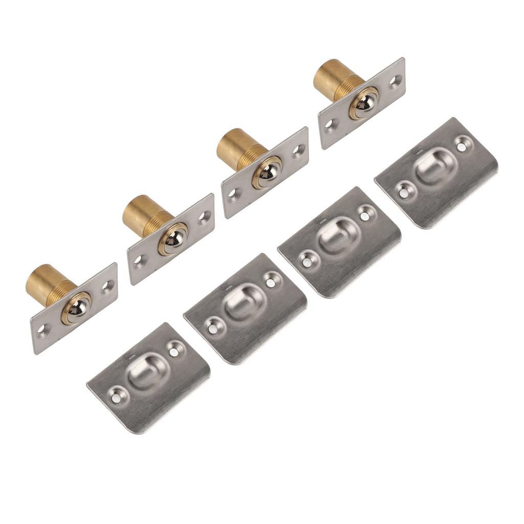 4 шт. Дверной шариковый фиксатор из цельной латуни, регулируемый пружинный шариковый замок для шкафа, кладовой