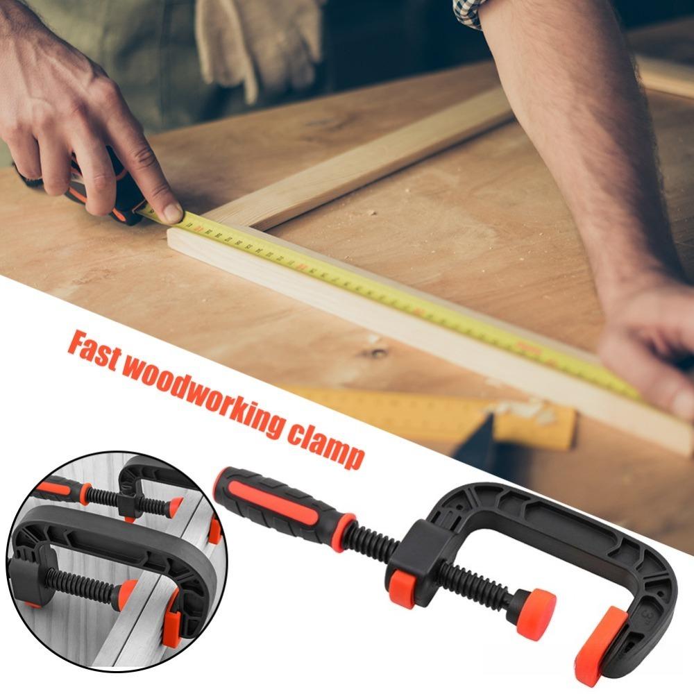 Heavy Duty Spring Clamps Reinforced Durable Fixed Strong Clamping Jaw Clip for Wood Working Clamps Woodworking Tools Accessories