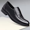 Autumn New Men's English Business Soft Sole Cowhide Leather Shoes