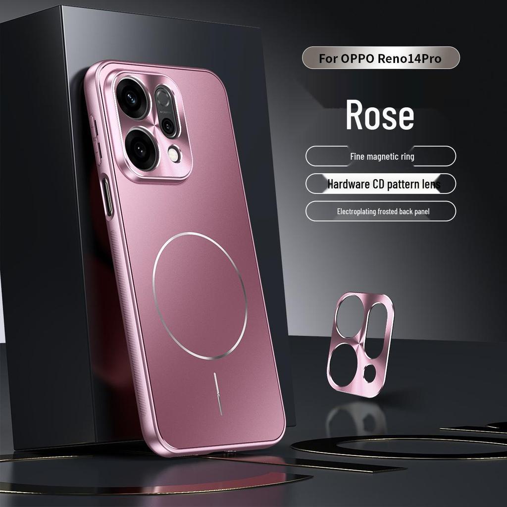 Чехол для телефона Oppo Reno14/Reno14 Pro с полной защитой от падений, защитой камеры и поддержкой беспроводной автомобильной зарядки