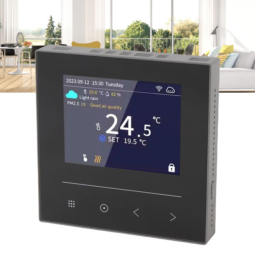 Цветной ЖК-дисплей Термостат Управление через WIFI-приложение Умный термостат Регулятор температуры для настенной духовки