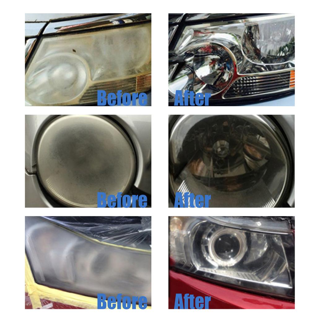Headlight Restoration Set Car Headlight Cleaner and Restorer InnovativHeadlights Polish Repair Fluid Liquid