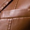 Autumn and winter new men's slim-fitting lapel collar versatile PU small suit men's lapel leather jacket blazer