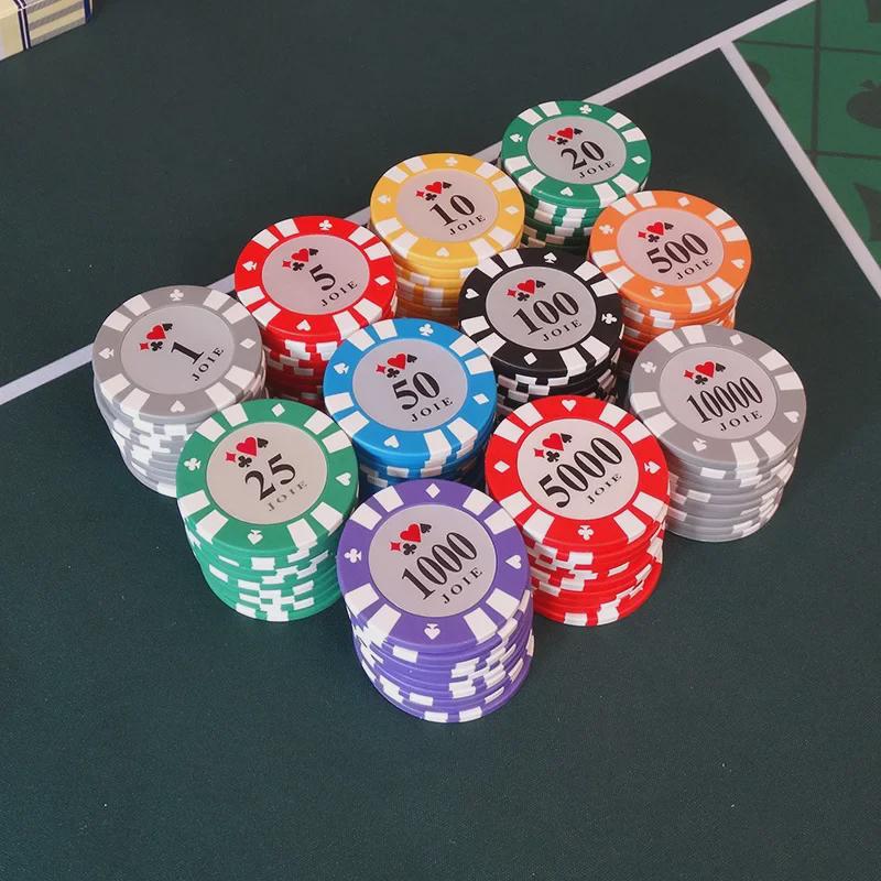 Фишки для покера Texas Hold'em Clay, 14 г, гладкие края, яркие цвета для легкой идентификации