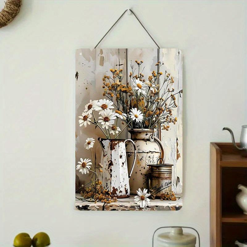 Rustic Lake Happiness Metal Wall Sign x Inches Vintage Outdoor Decor with Sunset and Boats Ideal for Home or Cabin Deco