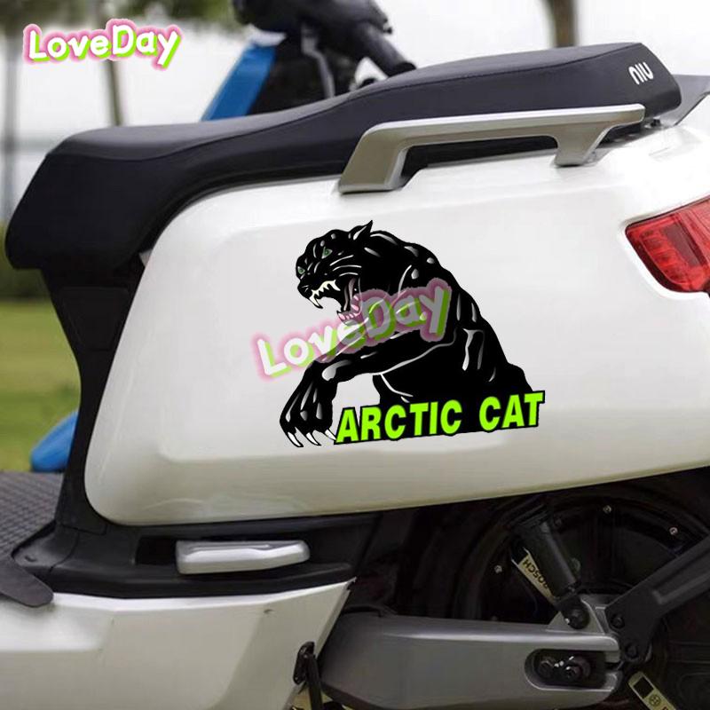 Наклейка с логотипом Arctic Cat Bad Kitty Виниловая наклейка на автомобиль Снегоход Лыжный прицеп Мотоцикл Наклейка Спортивные гоночные аксессуары Наклейка