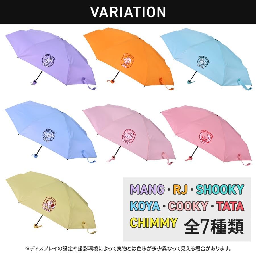 BT21 официальный складной зонт TATA красный дизайн персонажа компактный зонт сумка для хранения с жестким чехлом подарок на день рождения спасибо