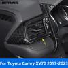 Для Toyota Camry 2018      Накладка на вентиляционное отверстие кондиционера на передней боковой панели из углеродного волокна, Декоративная отделка салона