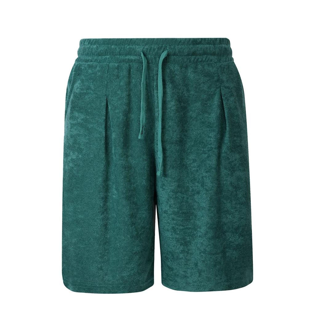 Men S Loose Solid Jacquard Trendy Outdoor Casual Sports Summer Shorts