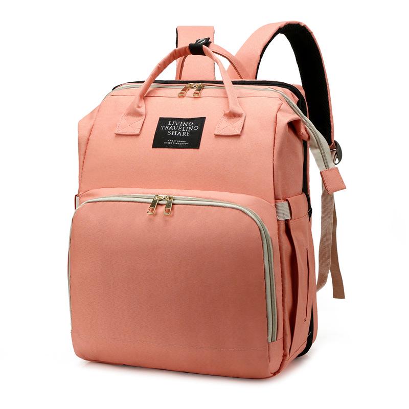 Multifunctional Diaper Backpack & Folding Baby Bed Combo - Stylish 2020 Design for Moms