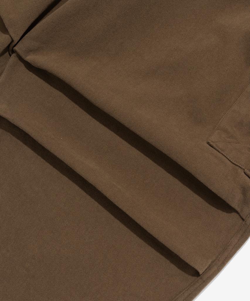 CARGOBROS Warm Fleece Tapered Cargo Pants (Brown)