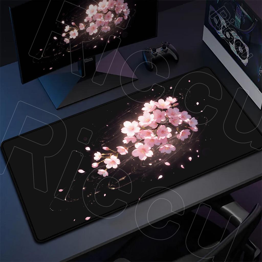 HD XXL Коврик для стола Сакура Цветок вишни из Японии Подставка под горячее Коврик для мыши Игровой коврик для мыши Коврик для клавиатуры Офисные коврики 400x900 мм Ковер Ноутбук