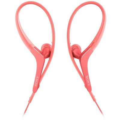 Sony Спортивные наушники с пультом управления и розовым P MDR-AS410AP Брызгозащищенные/для микрофона, MDR-AS410AP