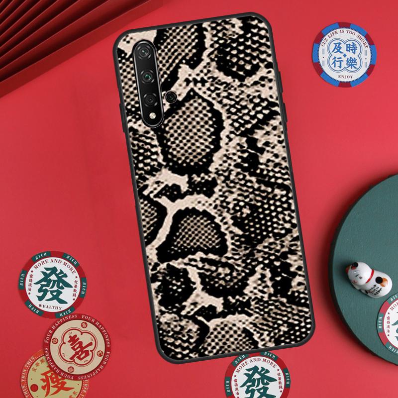 Принт под змеиную кожу Для Huawei Nova 12s 7i 8i 11i 12i Y73 Y70 Y90 Y60 Y72 Y61 Y91 9 10 SE P30 Pro P40 Lite Чехол