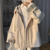 Женская свободная весенняя куртка в корейском стиле - Вдохновленная Харадзюку и Гонконгом, Универсальный стиль 2025 года "Соль" для студентов и пар