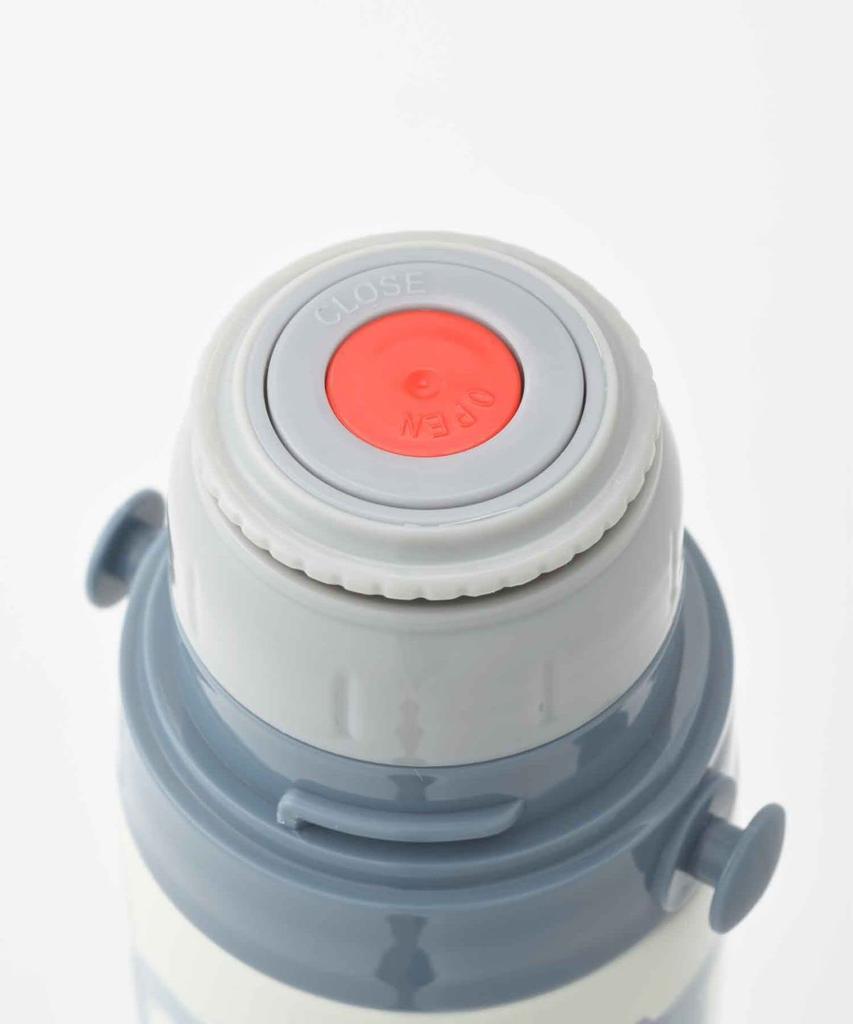 BRUNO Light 2-Way Kids' Water Bottle, 580ml, Insulated, ColdHot, Strap, Cup, Direct Drinking, One-Touch Stopper, Lightweight, Cute, Kids, Pink,