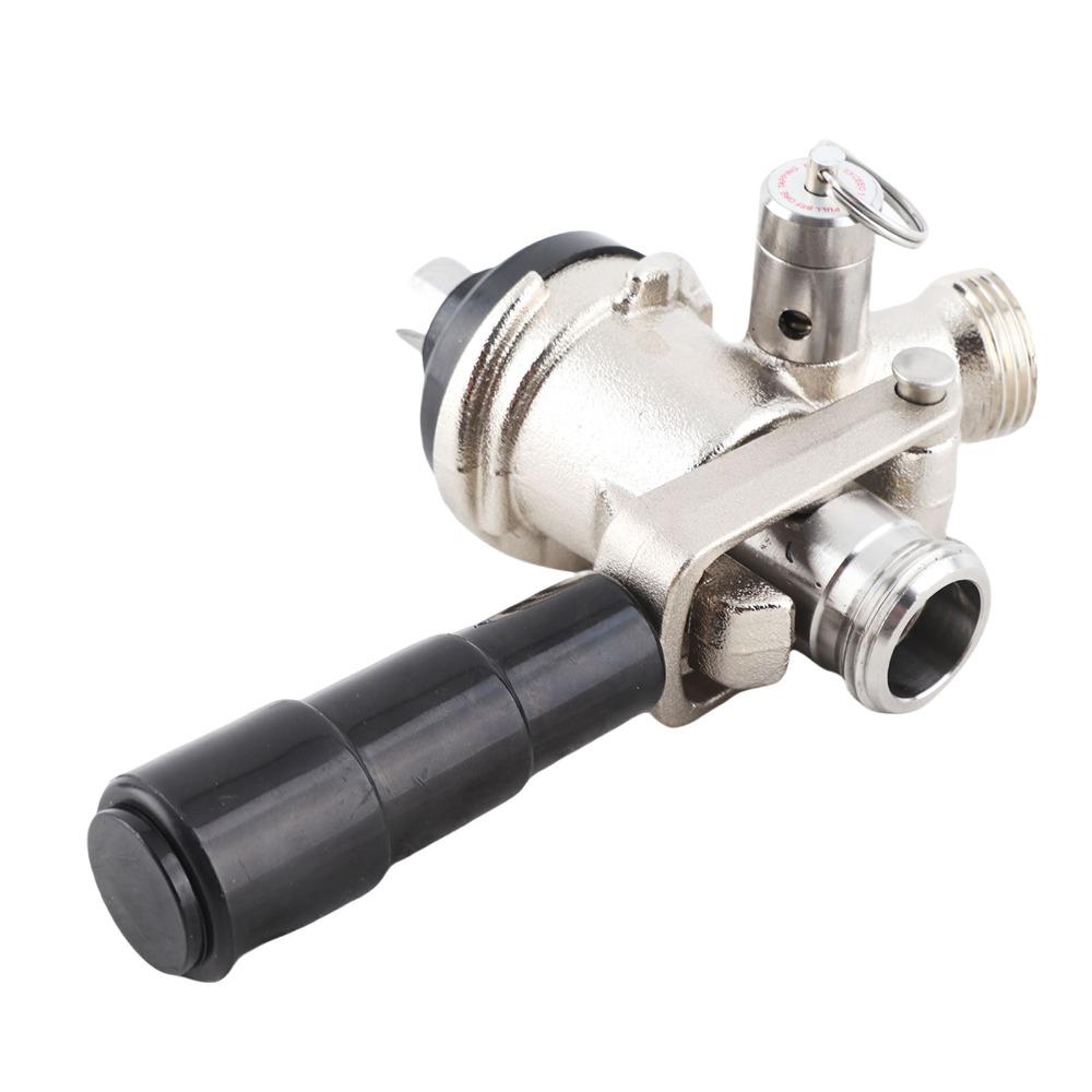 7 piece S Type Draft Beer Dispenser Silver Keg Coupler S Type Durable Check Valve  Brewing System