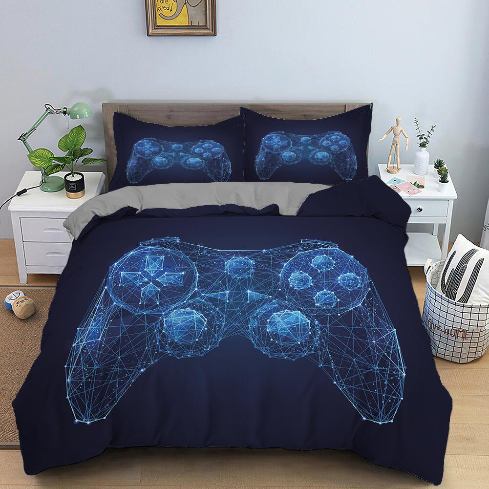 RunGrape Комплект постельного белья с пододеяльником Двуспальный Полуторный Квинсайз Кингсайз 240x220 Скандинавский Чехол на кровать 135 Евро Постельное белье Игровое Постельное белье 200x200