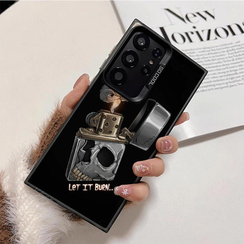 Lighter Cool Pattern Shockproof Phone Case for Samsung Galaxy S26 Edge S25 Ultra S24 FE S23 Plus S21 Cover Anti Fall Fundas