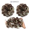 Synthetic Women Fashion Curly Messy Chignon Hair Bun Hair Accessories Elastic Fiber Hairpiece Chignon For Wedding Party  Daily Use