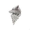 Wolf Pattern Brooch Pins Men Jewelry