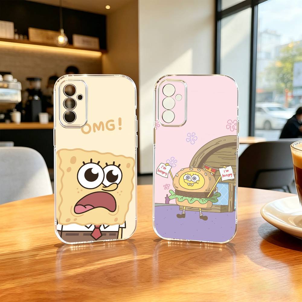 Animation S-Sponge Funny Z-Bob Phone Case For SamsungA10,12,20,21S,30,31,40,50,51,52,70,71 Transparent Cover